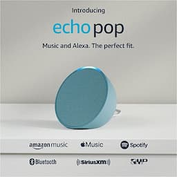 Amazon B09ZXCBR5T Echo Pop Full sound compact smart speaker with Alexa - Midnight Teal