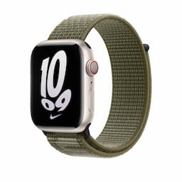 Apple MPJ23ZM/A 45mm Nike Sport Loop - Sequoia/Pure Platinum