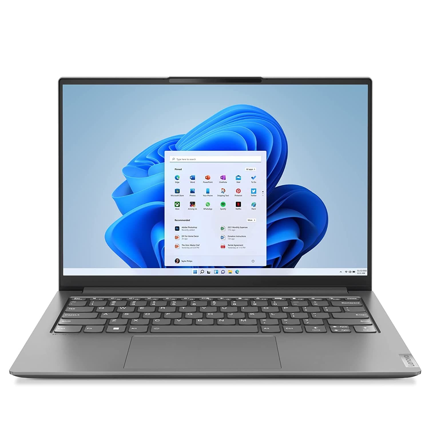 Lenovo Yoga Slim 7Pro 82SV0053IN Storm Grey Laptop, Intel Core i7 1260P, 14"(35.56cm) 2.8K IPS 400Nits, 16GB RAM, 512GB SSD, Integrated Intel Iris Xe Graphics, 1.42Kg, Windows 11 Home