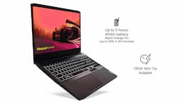 Lenovo IdeaPad Gaming 3 82K201UNIN Shadow Black Gaming Laptop, AMD Ryzen 7 5800H, 15.6" (39.62cm) FHD IPS, 16GB RAM, 512GB SSD, 6GB NVIDIA RTX 3060, 2.25Kg, Windows 11