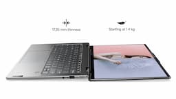 Lenovo Yoga 7 82QE009SIN Storm Grey Laptop, Intel Core i7-1260P, 16GB RAM, 512GB SSD, 35.56cms (14) 2.8K OLED, Integrated Intel Iris Xe Graphics, 1.4 Kg, Windows 11 Home