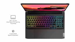Lenovo IdeaPad Gaming 3 82K201UNIN Shadow Black Gaming Laptop, AMD Ryzen 7 5800H, 15.6" (39.62cm) FHD IPS, 16GB RAM, 512GB SSD, 6GB NVIDIA RTX 3060, 2.25Kg, Windows 11