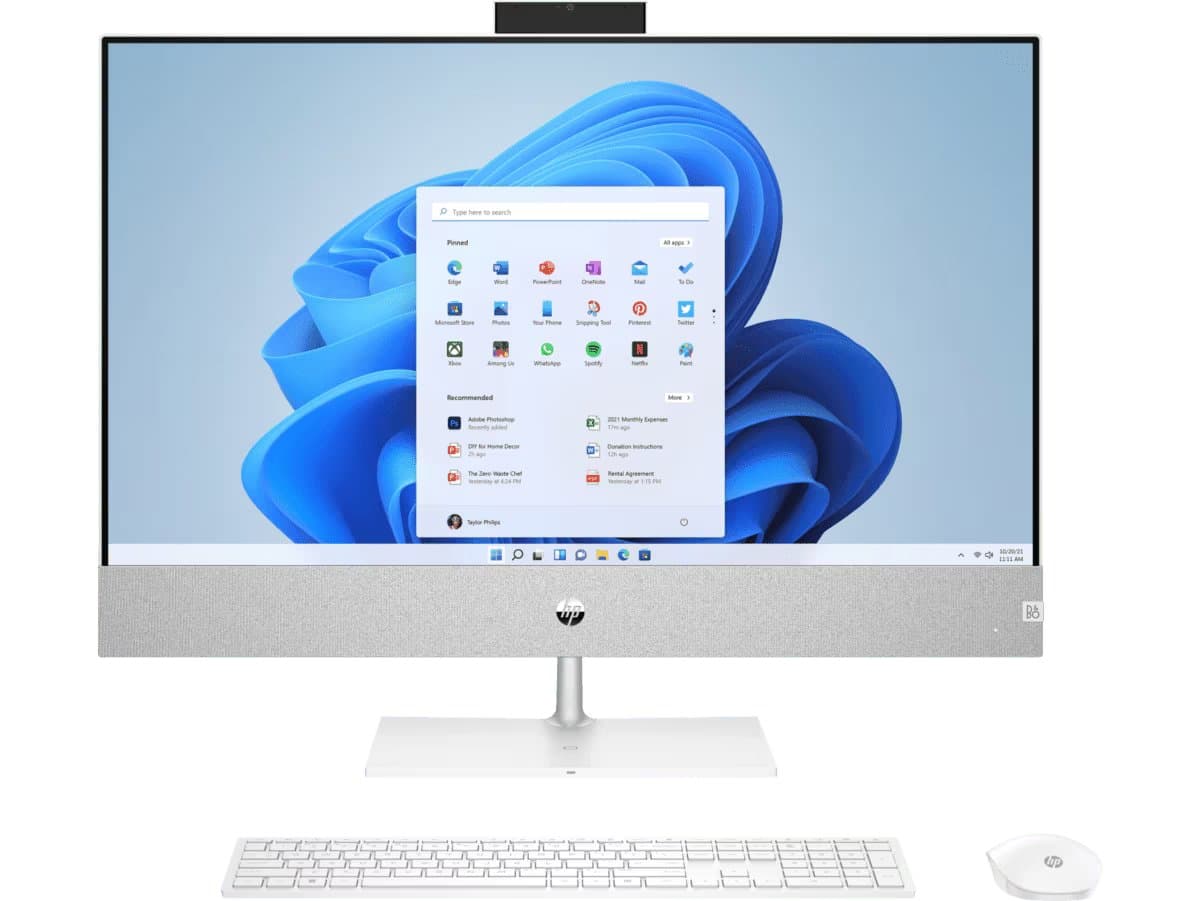 HP 7L856PA#ACJ All In One Desktop, Intel Core i7-13700T, 16 GB RAM, 1TB SSD, Windows 11 Home - Starry white