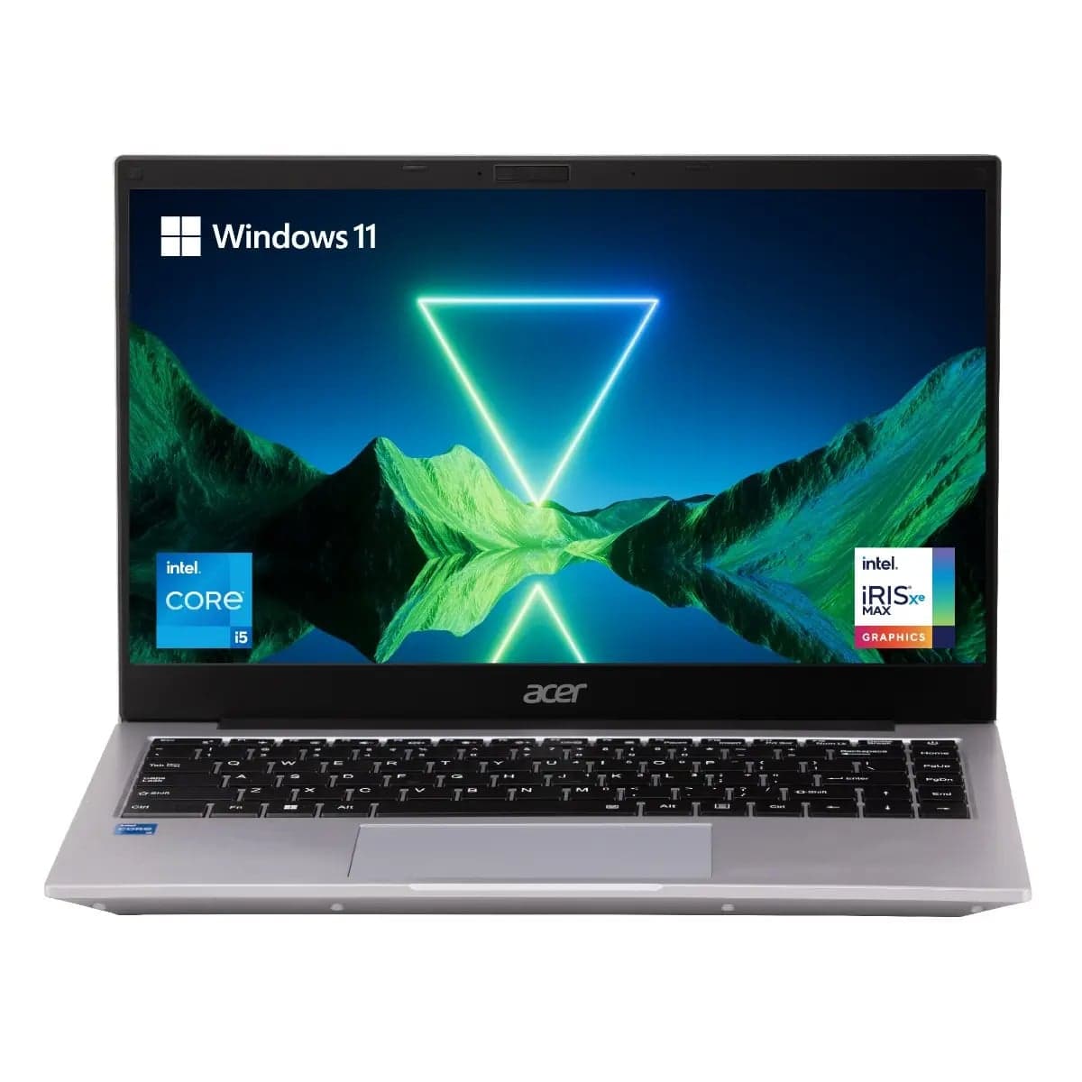 Acer One 14 Z8-415 UN.599SI.018, Pure Silver Laptop, Intel Core i5, 8GB RAM, 512 GB SSD, 35.56 cm (14") FHD Display, Intel Iris Xe Graphics, 1.49 Kg, Windows 11 Home