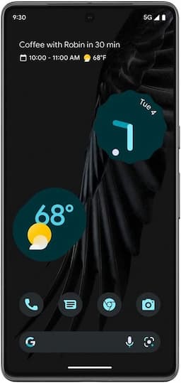 Google GA03923-IN Pixel 7 Smartphone, 5G, 8 GB Ram, 128 GB Storage - Obsidian