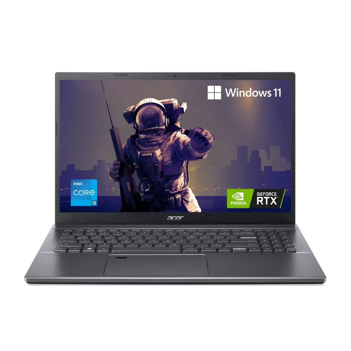 Acer Aspire 5 A515-57G, NX.K9TSI.005 Steel Gray Gaming Laptop, 12th Gen Intel Core i5 1240P , 8 GB RAM, 512 GB SSD, NVIDIA GeForce RTX 2050, 4 GB, 15.6 inch display with IPS, 1.8 KG, Windows 11 Home