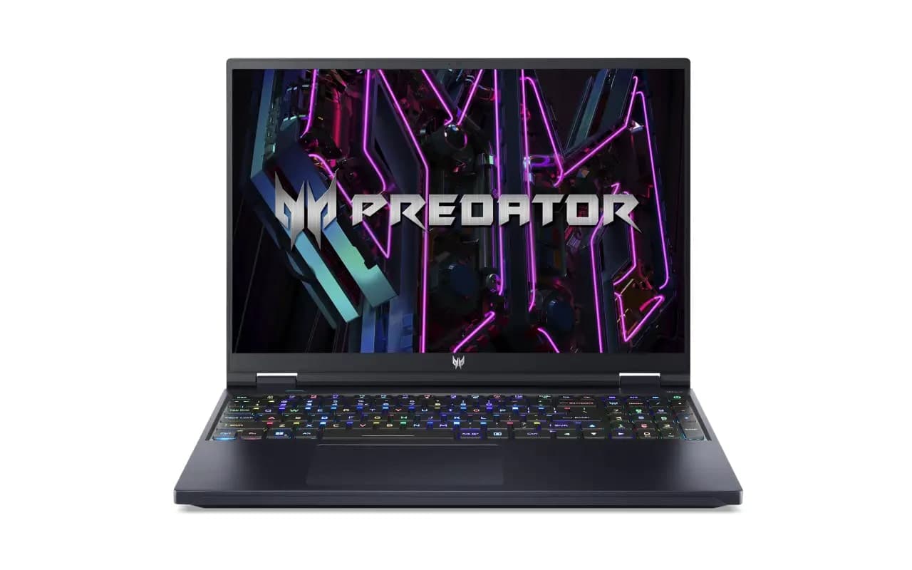 Acer Predator Helios 16 PH16-71, NH.QJRSI.003 Abyssal Black Gaming Laptop, 13th Gen Intel Core i9 13900HX , 16 GB RAM, 1 TB SSD, 16.0" display with IPS, NVIDIA GeForce RTX 4070, 8GB GDDR6, 2.6 KG, Windows 11 Home