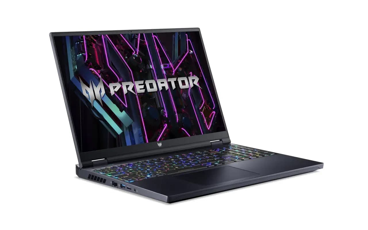 Acer Predator Helios 16 PH16-71, NH.QJRSI.003 Abyssal Black Gaming Laptop, 13th Gen Intel Core i9 13900HX , 16 GB RAM, 1 TB SSD, 16.0" display with IPS, NVIDIA GeForce RTX 4070, 8GB GDDR6, 2.6 KG, Windows 11 Home