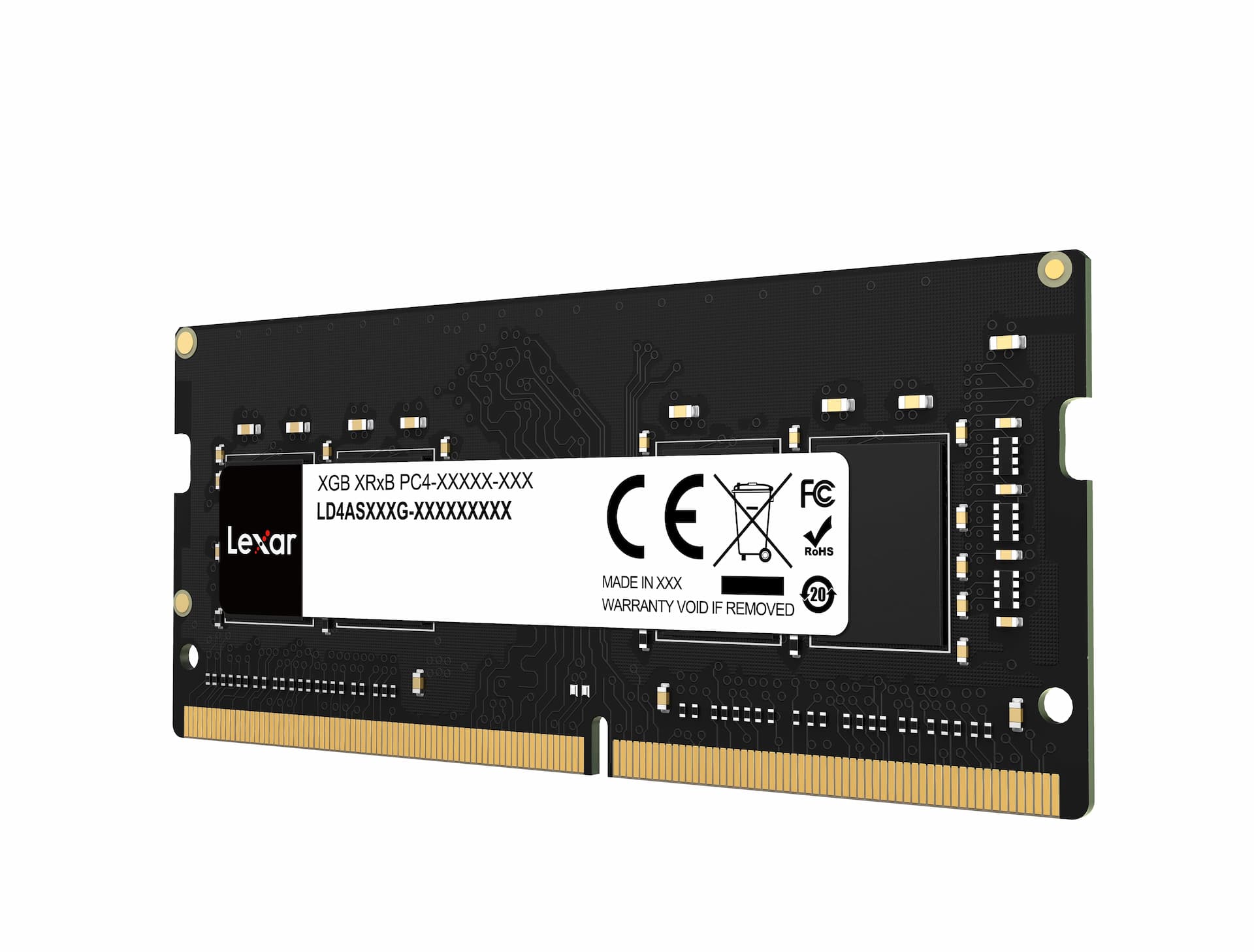 Lexar 8GB DRAM, DDR4 3200 MHz SODIMM Laptop Memory