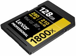 Lexar Professional 1800x GOLD Series SDXC 128GB Class 10 270MB/s Memory Card