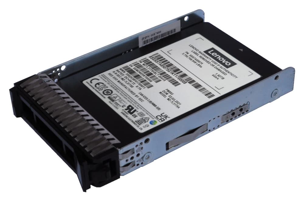 Lenovo 4XB7A72441 ThinkSystem PM893 2.5" Read Intensive 3.84TB SSD SATA 6Gb SSDs