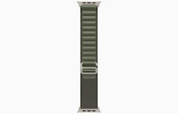 Apple MNHJ3HN/A Watch Ultra GPS + Cellular, 49 mm Titanium Case with Green Alpine Loop -Small