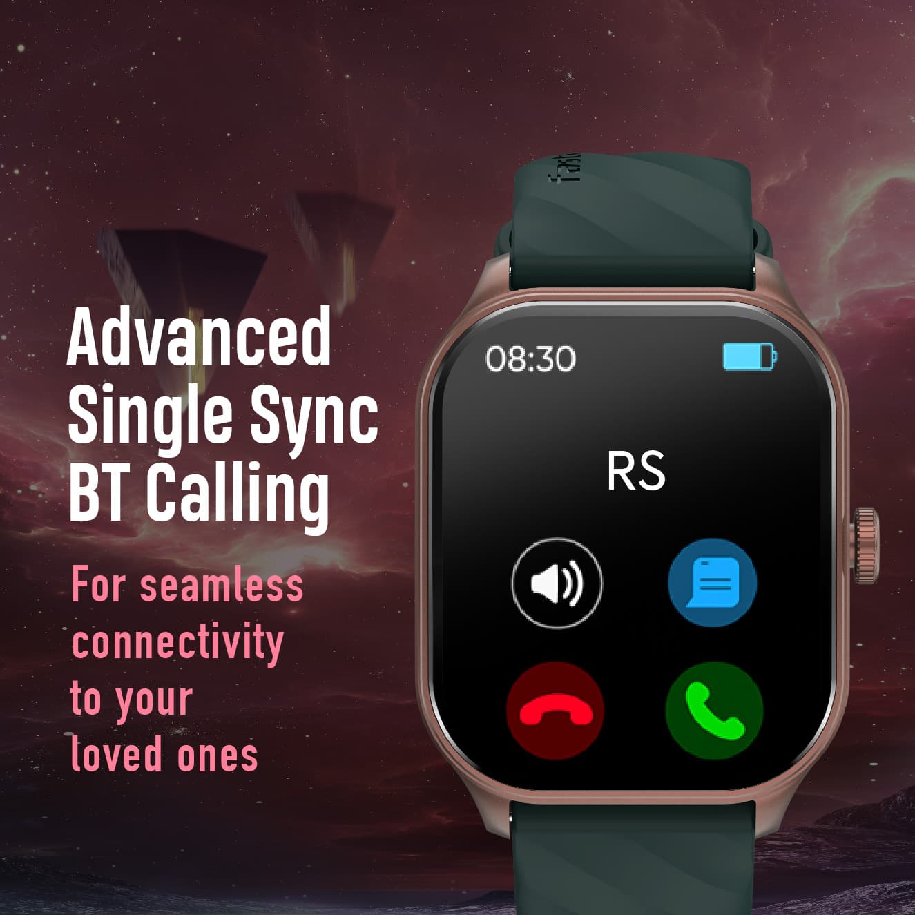 Fastrack 38086PP06 Reflex Powe 1.96 Inch Super AMOLED Arched Display, SingleSync BT Calling, IP68 WR