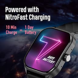 Fastrack 38086PP06 Reflex Powe 1.96 Inch Super AMOLED Arched Display, SingleSync BT Calling, IP68 WR
