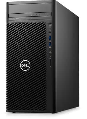 Dell INDT3660N3-8 Precision 3660 Tower Workstation, Intel I7-12700, 8GB RAM, 256GB+1TB, Windows 10 Pro - Black