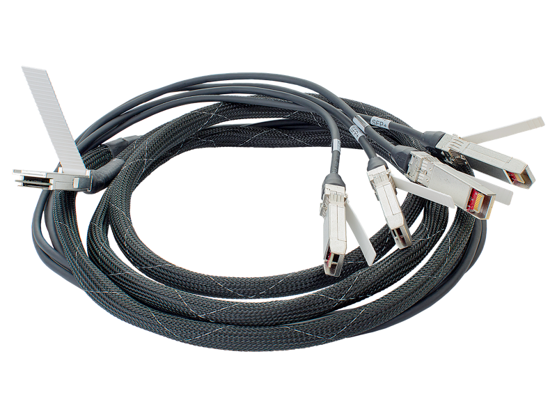 HPE 721064-B21 BladeSystem c-Class 40G QSFP+ to 4x10G SFP+ 3m Direct Attach Copper Splitter Cable
