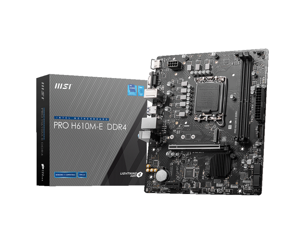 MSI PRO H610M-E Business Elegance Motherboard