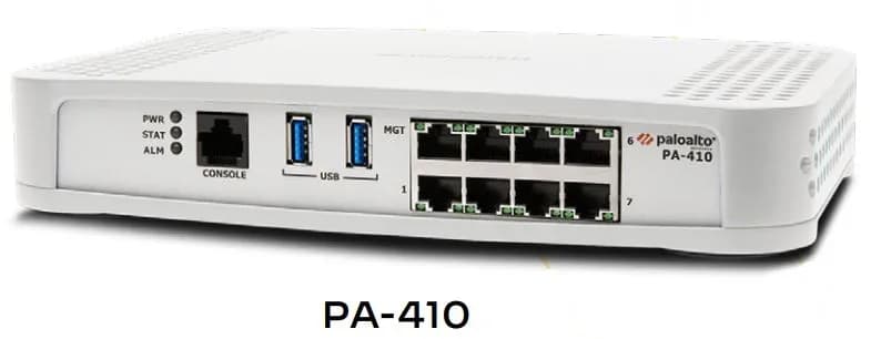 Palo Alto PAN-PA-410, 64 GB eMMC, cTUVus, CB, 100-240 VAC (50-60 Hz), Networks App