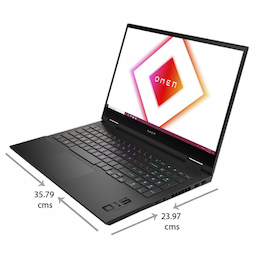 HP (183H6PA#ACJ) OMEN 10th Gen Intel Core i7 Processor 15.6" (39.62cms) FHD Gaming Laptop (i7-10750H 16GB 1TB SSD Windows 10 300 Nits 144 Hz NVIDIA GTX 1650ti 4GB Shadow Black 2.36 kg), 15-ek0019TX