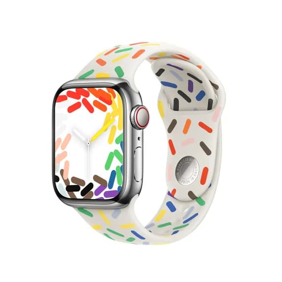 Apple Watch MUQ33ZM/A 45mm Pride Edition Sport-Band - S/M
