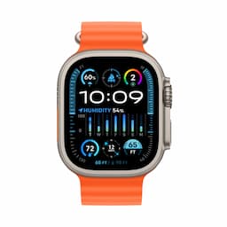 Apple Watch Ultra 2 GPS + Cellular, 49mm Titanium Case with Orange Ocean Band