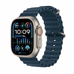 Apple Watch Ultra 2 GPS + Cellular, 49mm Titanium Case with Blue Ocean Band