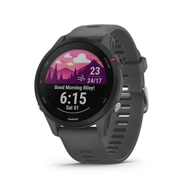 Garmin 010-02641-43 Unisex Forerunner 255 46 mm, GPS, Round, Black Smartwatch - Slate Grey