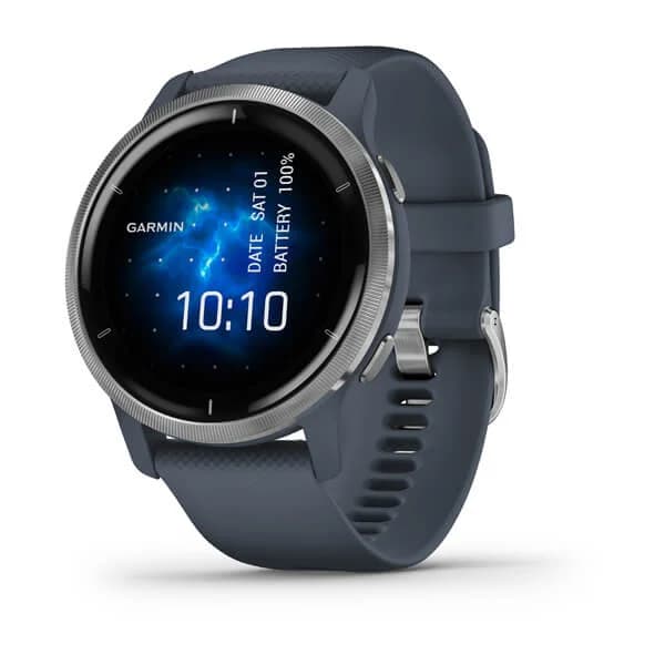 Garmin 010-02430-70 Venu 2 Unisex GPS Smart Watch - Blue Granite
