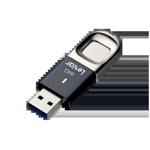 Lexar LSMDF35003 JD-F35 JumpDrive Fingerprint F35 64 GB USB 3.0 Flash Drive