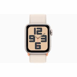 Apple Watch SE GPS + Cellular 40mm Starlight Aluminium Case with Starlight Sport Loop