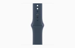 Apple Watch SE GPS 40mm Silver Aluminium Case with Storm Blue Sport Band - S/M