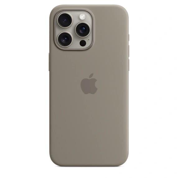 Apple MT1Q3ZM/A iPhone 15 Pro Max Silicone Case with MagSafe - Clay