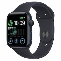Apple Watch SE GPS 44mm Midnight Aluminium Case with Midnight Sport Band - Regular