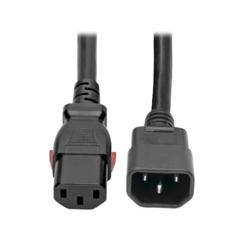 Eaton EP8706 H05VV-F Heavy-Duty PDU Power Cord, Locking C13 to C14 - 15A, 250V, 14 AWG, 6 ft. (1.83 m)