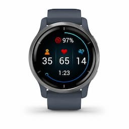 Garmin 010-02430-70 Venu 2 Unisex GPS Smart Watch - Blue Granite