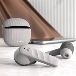 Boult RGTW093GRY X45 Earphones with ZEN ENC Quad Mic, 40H Playtime - Grey