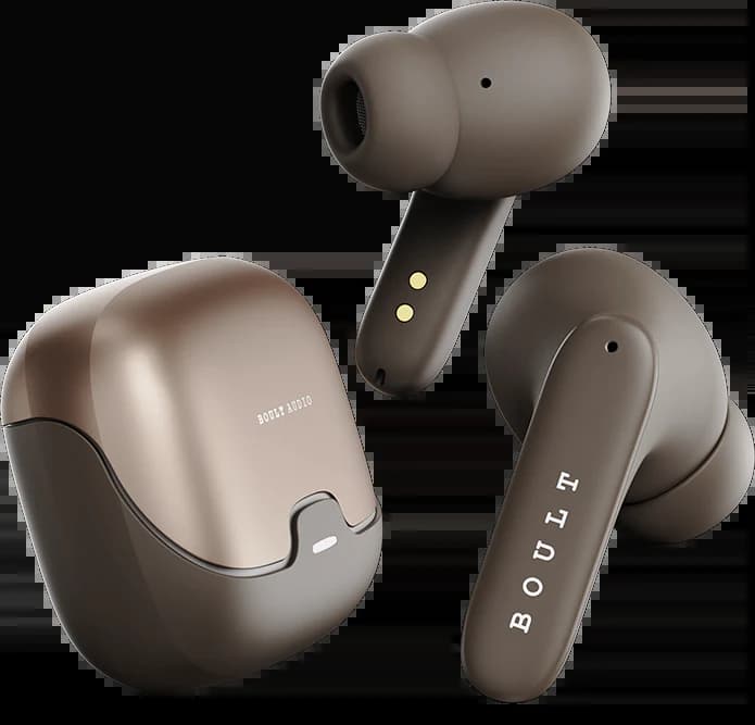 Boult RGTW160BRN X70 Earbuds with 60H Playtime, Zen ENC Mic - Brown
