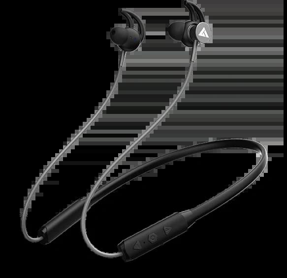 Boult RGNB156BLK GX Charge Bluetooth Neckband with 40Hrs Battery Life and Dual Mics - Black