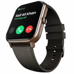 Boult RGSW046BKC Dive+ 1.85" HD Display, Bluetooth Calling Smartwatch, 500 Nits Brightness - Black Coffee