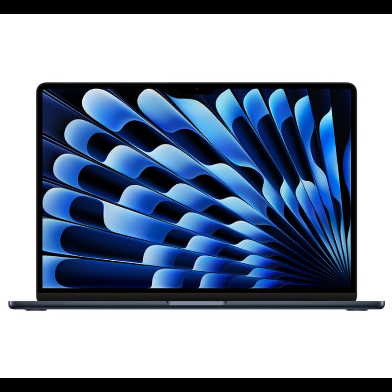 Apple MQKW3HN/A MacBook Air, 15.3 inch, 8 GB Unified Memory, 256 GB SSD, 8 Core CPU, 10 Core GPU, Apple M2 chip - Midnight