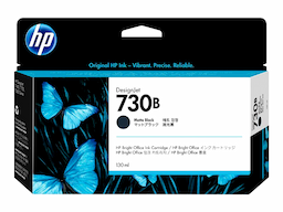 HP 730B 130-ml Matte Black DesignJet Ink Cartridge