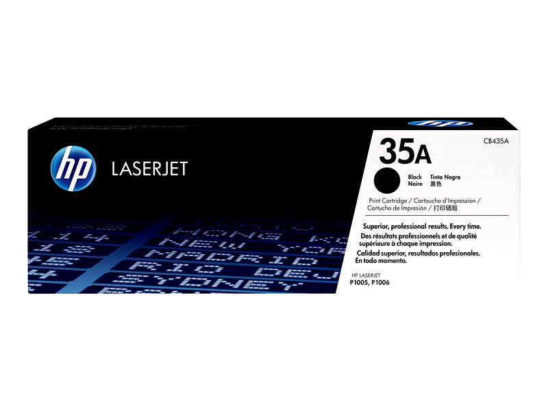 HP CB435A 35A Black Original LaserJet Toner Cartridge