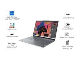 Lenovo 82WU0095IN Yoga Slim 6i 12th Gen, 35.56cms - Intel i5, Win 11, 16 GB RAM, 512 GB Storage, Storm Grey