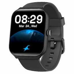 Fastrack 38095PP10 Reflex Horizon Smart Dial 1.95 Inch UltraVU Curve Display with Silicone strap - Black