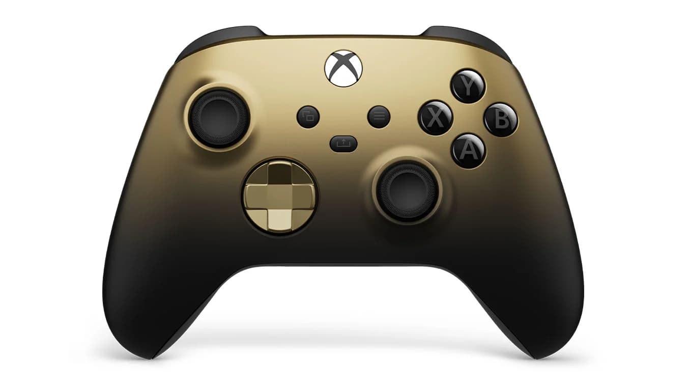 Microsoft QAU-00123 Xbox Wireless Controller – Gold Shadow Special Edition
