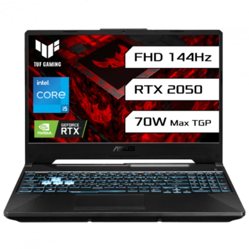ASUS FX506HF-HN026W TUF Gaming F15 8 GB RAM 1TB Storage, 11th Gen, Intel Core i5-11400H, Graphite Black Laptop