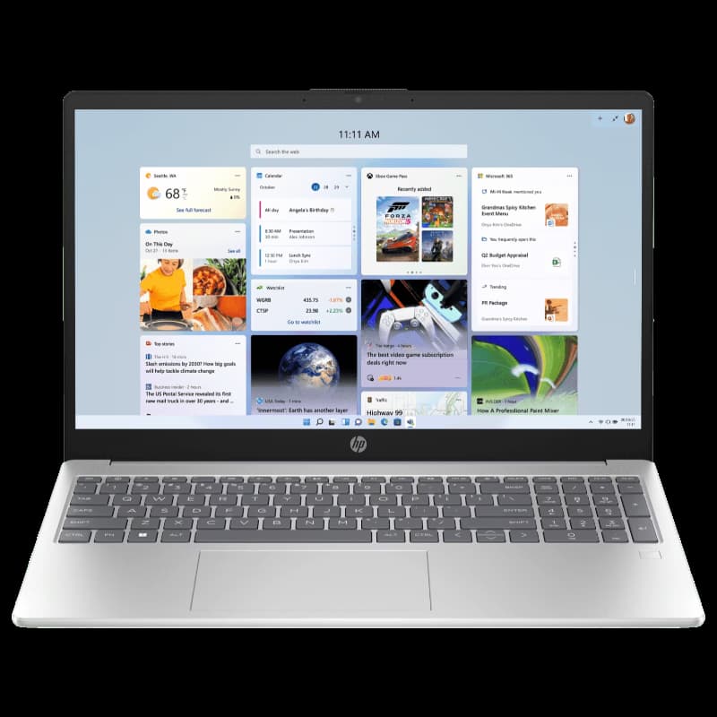 HP (832Q9PA#ACJ) Laptop 15-hr0001TU, Intel Core i5-1355U Processor, 16 GB DDR4 RAM, 512 GB SSD, Intel Iris Xe Graphics, (15.6") FHD Display, 3-cell, 41 Wh Li-ion, 1.6 Kg, Windows 11 Home, Natural Silver Laptop