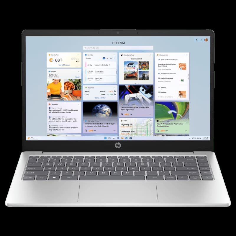 HP 7N8C3PA#ACJ 14-EM0026AU AMD Ryzen R5-7520U, 512 GB, 8 GB RAM, Windows 11 Home, 14 Inch-Natural Silver