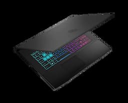 MSI 9S7-16R612-866 GF63 Thin 11UC Laptop Tiger Lake i7-11800H+HM570 Processor, NVIDIA GeForce RTX3050 Graphics, DDR IV 8GB (3200MHz), 512 GB SSD, Windows 11 Home, 15.6 Inch Display - Black