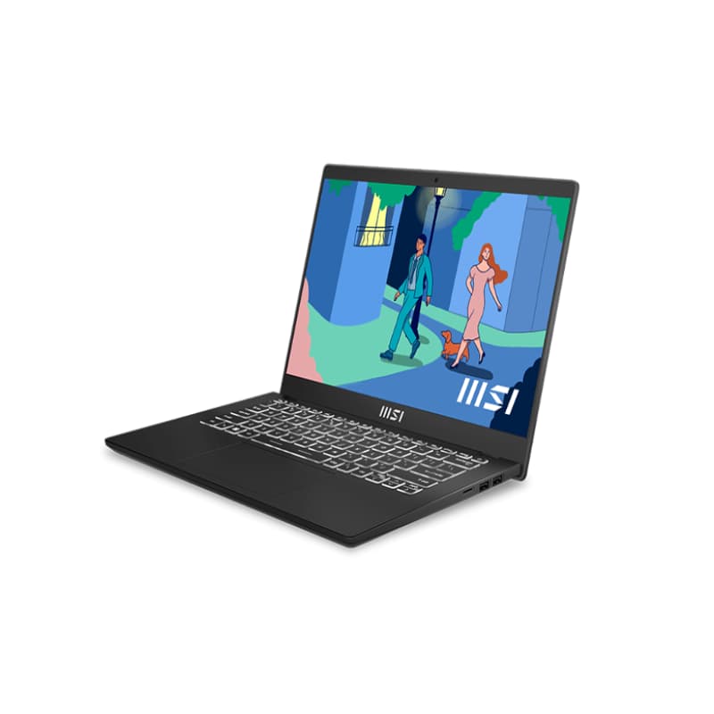 MSI 9S7-14J112-220 Modern 14 C12M Laptop Alder Lake i5-1235U Processor, Intel Iris Xe Graphics, Onboard DDR IV 8GB (3200MHz), 512 GB SSD, Windows 11 Home, 14 Inch Display - Classic Black